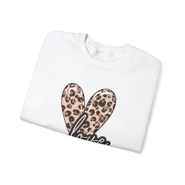 Leopard Heart Shirt, Heart Shirt, Love Shirt, Leopard Print Shirt, Retro Leopard Shirt, Animal Print T-Shirt,  For Women Sweatshirt - Image 14