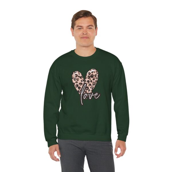 Leopard Heart Shirt, Heart Shirt, Love Shirt, Leopard Print Shirt, Retro Leopard Shirt, Animal Print T-Shirt,  For Women Sweatshirt - Image 6