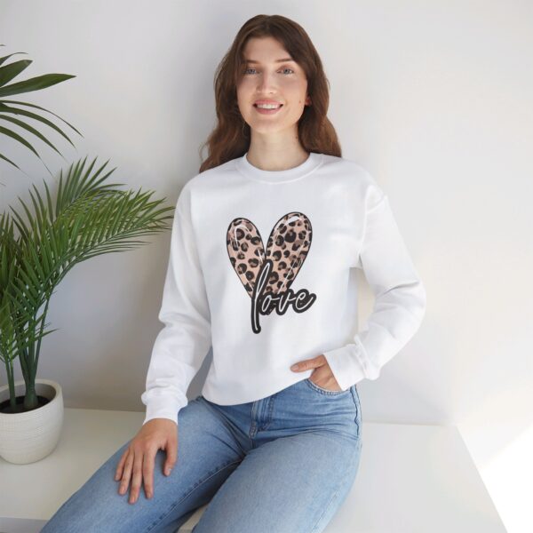 Leopard Heart Shirt, Heart Shirt, Love Shirt, Leopard Print Shirt, Retro Leopard Shirt, Animal Print T-Shirt,  For Women Sweatshirt - Image 22