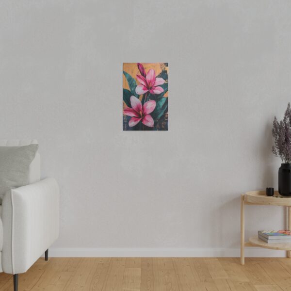 Pink Tropical Blossom Canvas Art - Vibrant Floral Wall Decor for a Refreshing Home - Image 11