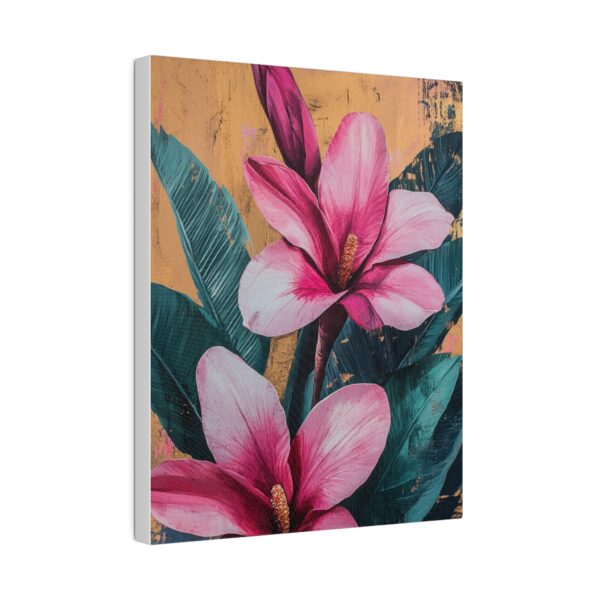 Pink Tropical Blossom Canvas Art - Vibrant Floral Wall Decor for a Refreshing Home - Image 6