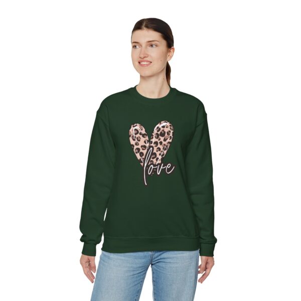 Leopard Heart Shirt, Heart Shirt, Love Shirt, Leopard Print Shirt, Retro Leopard Shirt, Animal Print T-Shirt,  For Women Sweatshirt - Image 8