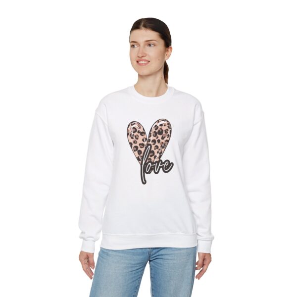 Leopard Heart Shirt, Heart Shirt, Love Shirt, Leopard Print Shirt, Retro Leopard Shirt, Animal Print T-Shirt,  For Women Sweatshirt - Image 19