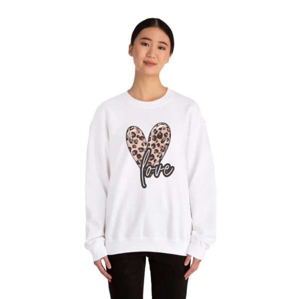 Leopard Heart Shirt, Heart Shirt, Love Shirt, Leopard Print Shirt, Retro Leopard Shirt, Animal Print T-Shirt,  For Women Sweatshirt - Image 15