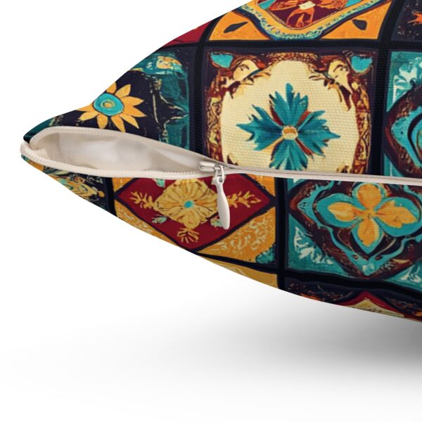 Vibrant Boho Pillow - Unique Handcrafted Design for Stunning Indoor Decor - Image 6