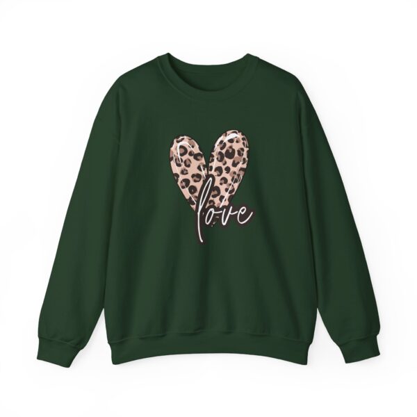Leopard Heart Shirt, Heart Shirt, Love Shirt, Leopard Print Shirt, Retro Leopard Shirt, Animal Print T-Shirt,  For Women Sweatshirt