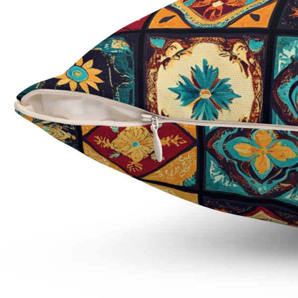 Vibrant Boho Pillow - Unique Handcrafted Design for Stunning Indoor Decor - Image 9
