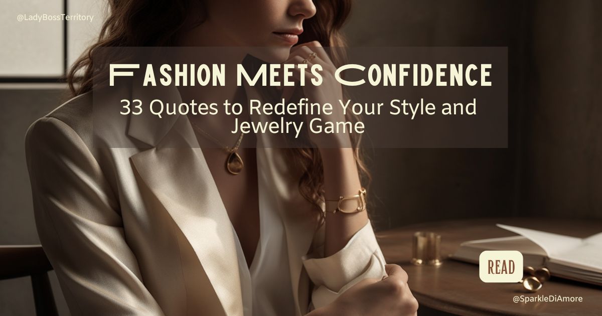 Stylish woman wearing elegant jewelry and a chic outfit, exuding confidence with a poised look.